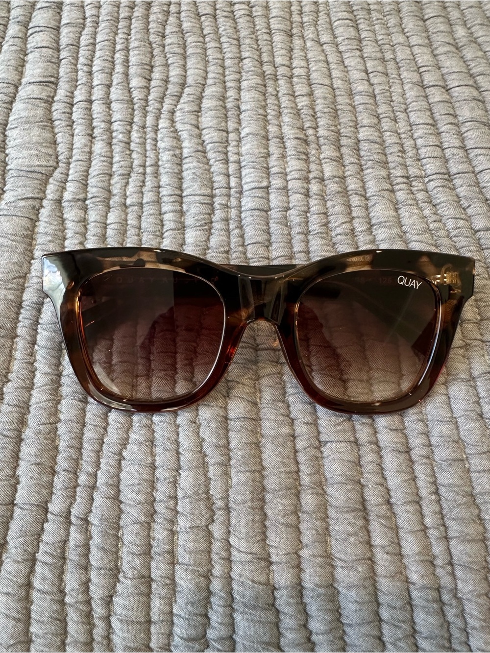 Quay Australia Tortoiseshell Sunglasses with Brown Gradient Lenses